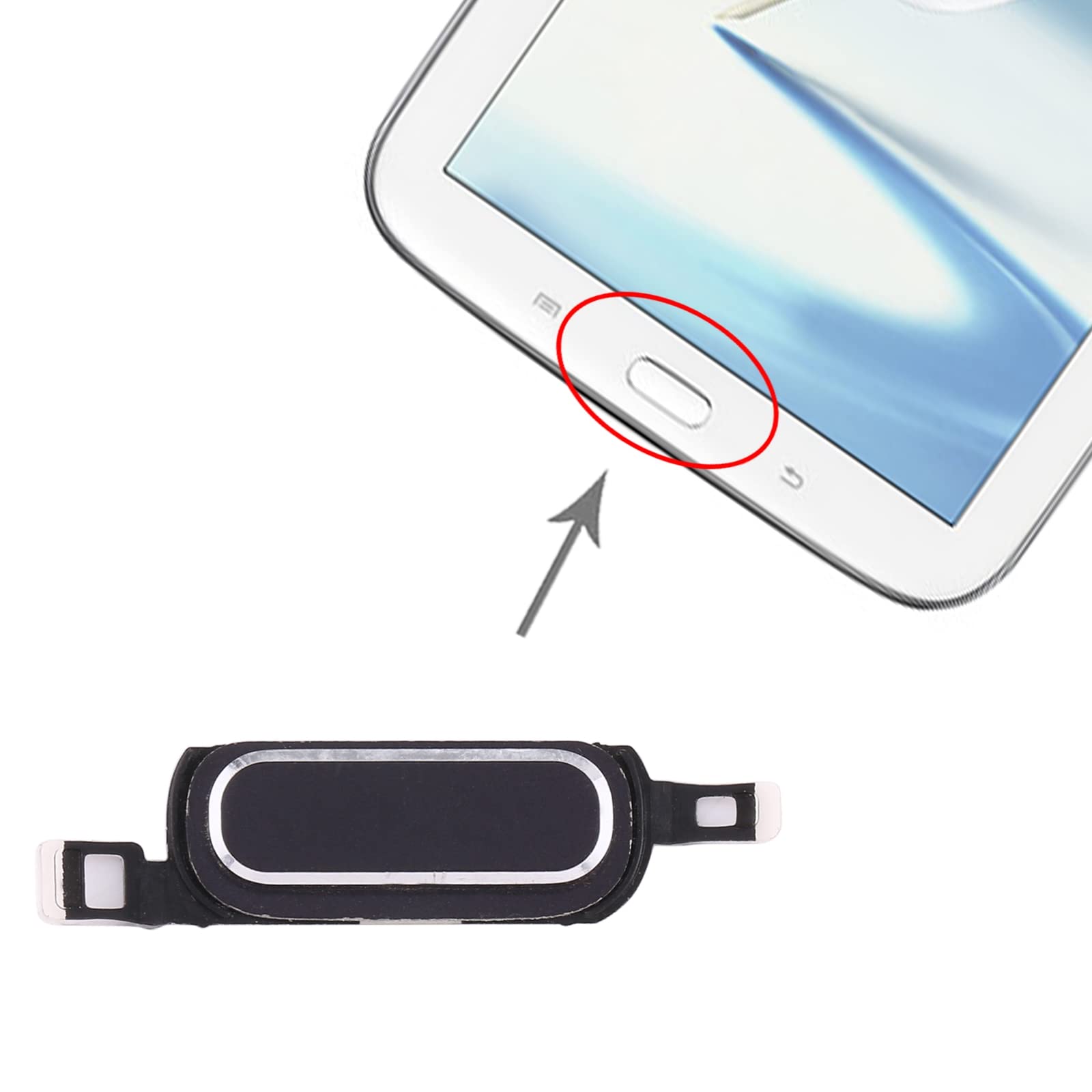 Original HONGYAN Home Button Replacement for Samsung Galaxy Note 8.0 N5100 Tablet - Easy DIY Repair Part for Cracked or Broken Buttons (Perfect for Gaming, Reading & Productivity)