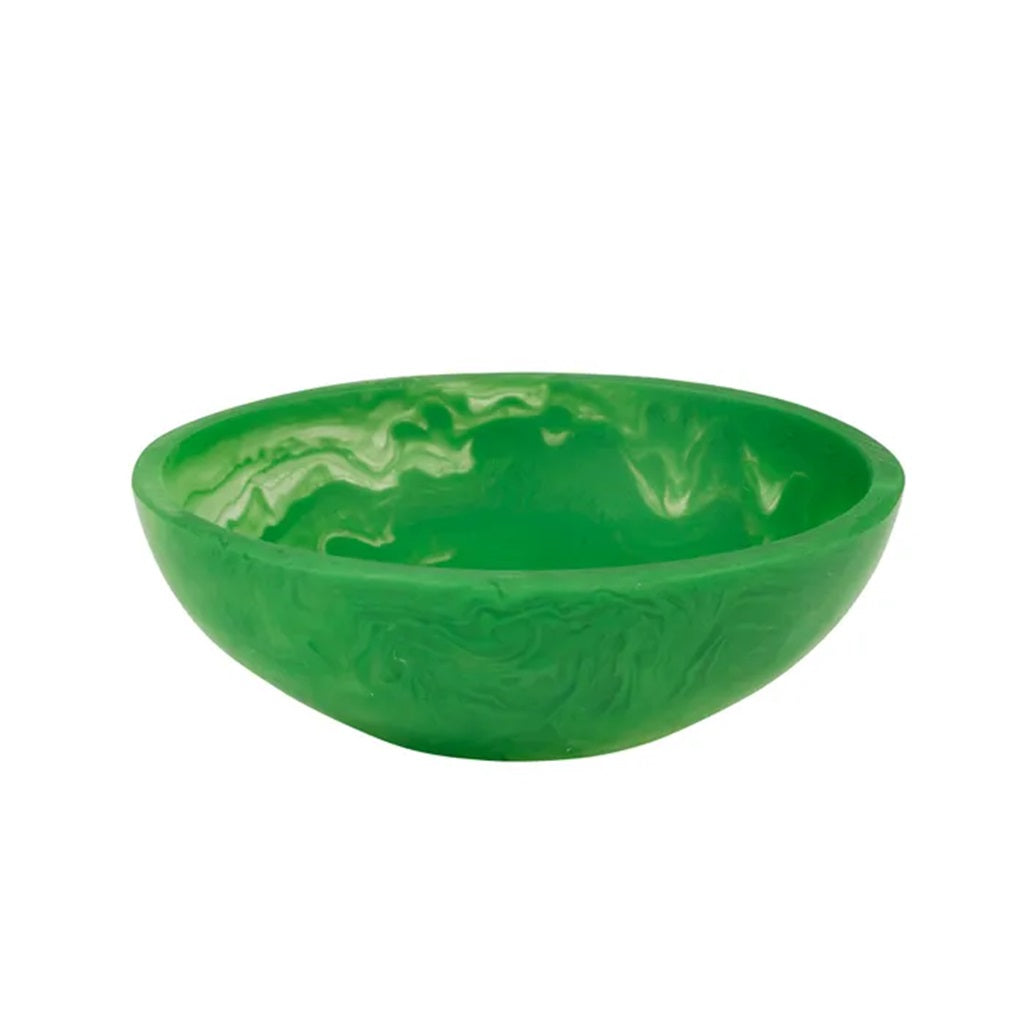 Premium Handcrafted Emerald Green Resin Small Bowl - 10x3.5cm Decorative Serving Dish for Salads, Snacks & Home Decor | Perfect for Dining, Parties & Gift Giving