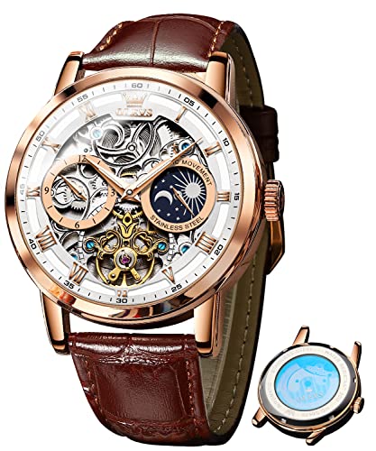 Brown Strap White Dial