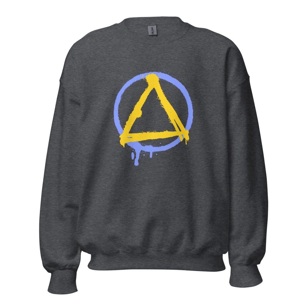 Graffiti Sobriety Symbol Unisex Sweatshirt - Premium Sobriety Apparel for Recovery & Support - Perfect for AA Meetings, Sober Living & Addiction Awareness Events
