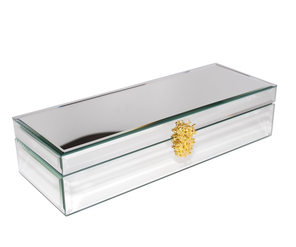 Handmade Classic Wooden Watch Box & Jewelry Organizer with Glass Top - Perfect for Gift, Storage & Display of Watches, Rings, Necklaces