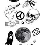 Skull Ghost Collage
