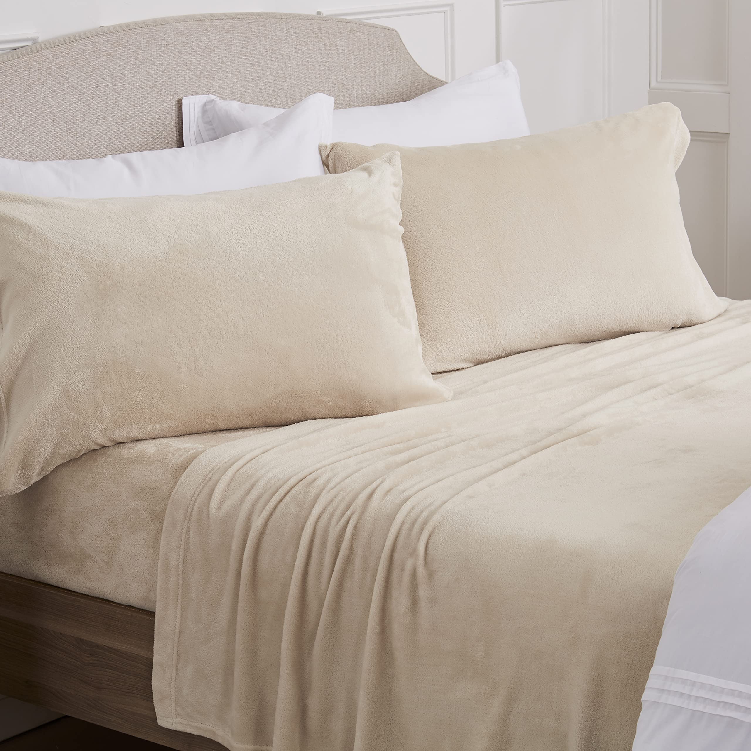 Ultra Soft Micro Fleece Sheets Set with 18