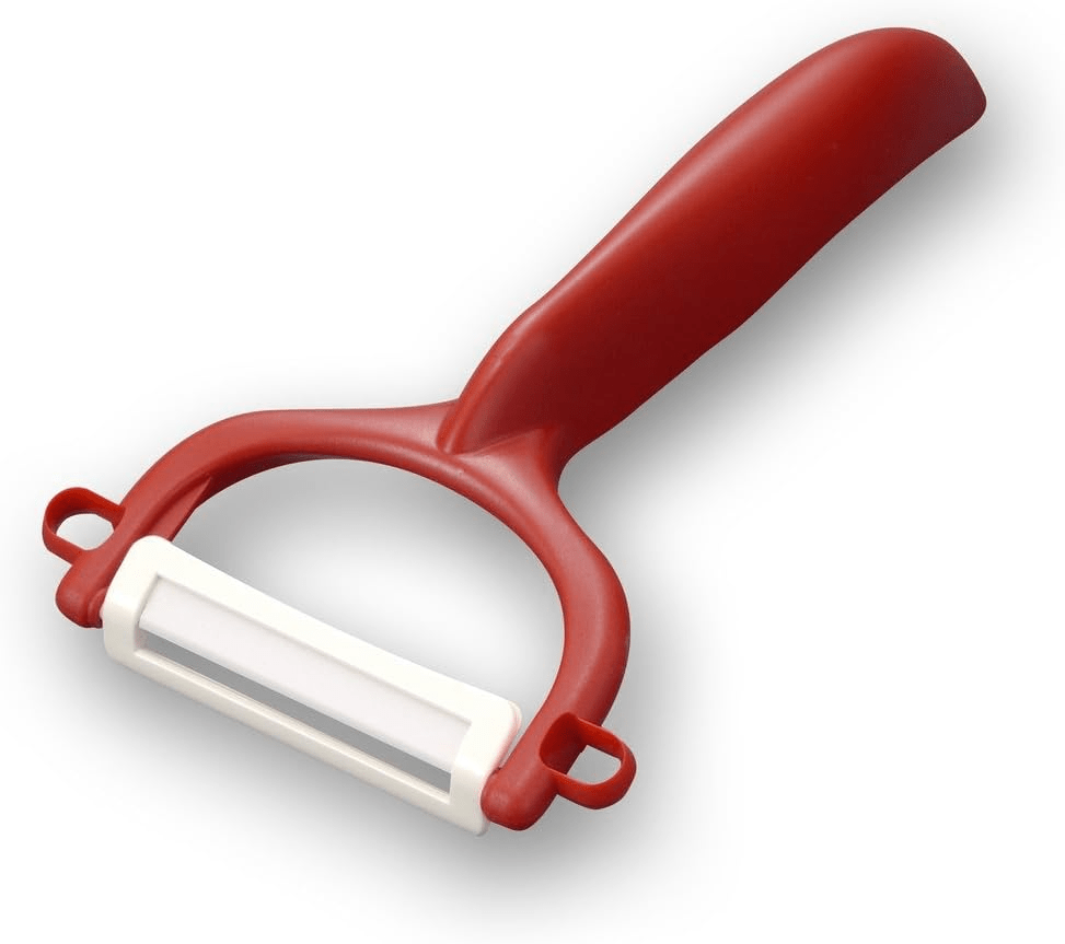 Kyocera Y-Shaped Ceramic Peeler - Ultra Sharp Vegetable & Fruit Peeler for Effortless Peeling - Perfect for Potatoes, Carrots, Apples & More
