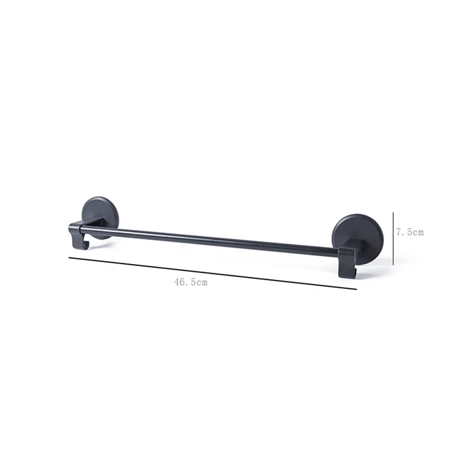 18 Inch White Wall Mounted Towel Bar for Bathroom - Heavy Duty Adhesive Towel Rack with Toilet Paper Holder & Slipper Storage - Perfect for Small Bathrooms, Apartments and RVs