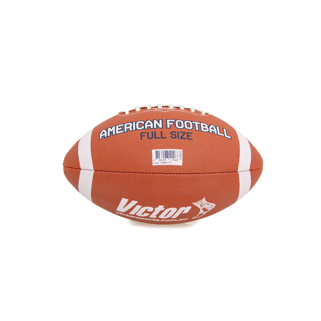Victor Official Size American Football - Premium Leather Game Ball for Training & Competition | Perfect for NFL Fans, College Games, and Backyard Practice