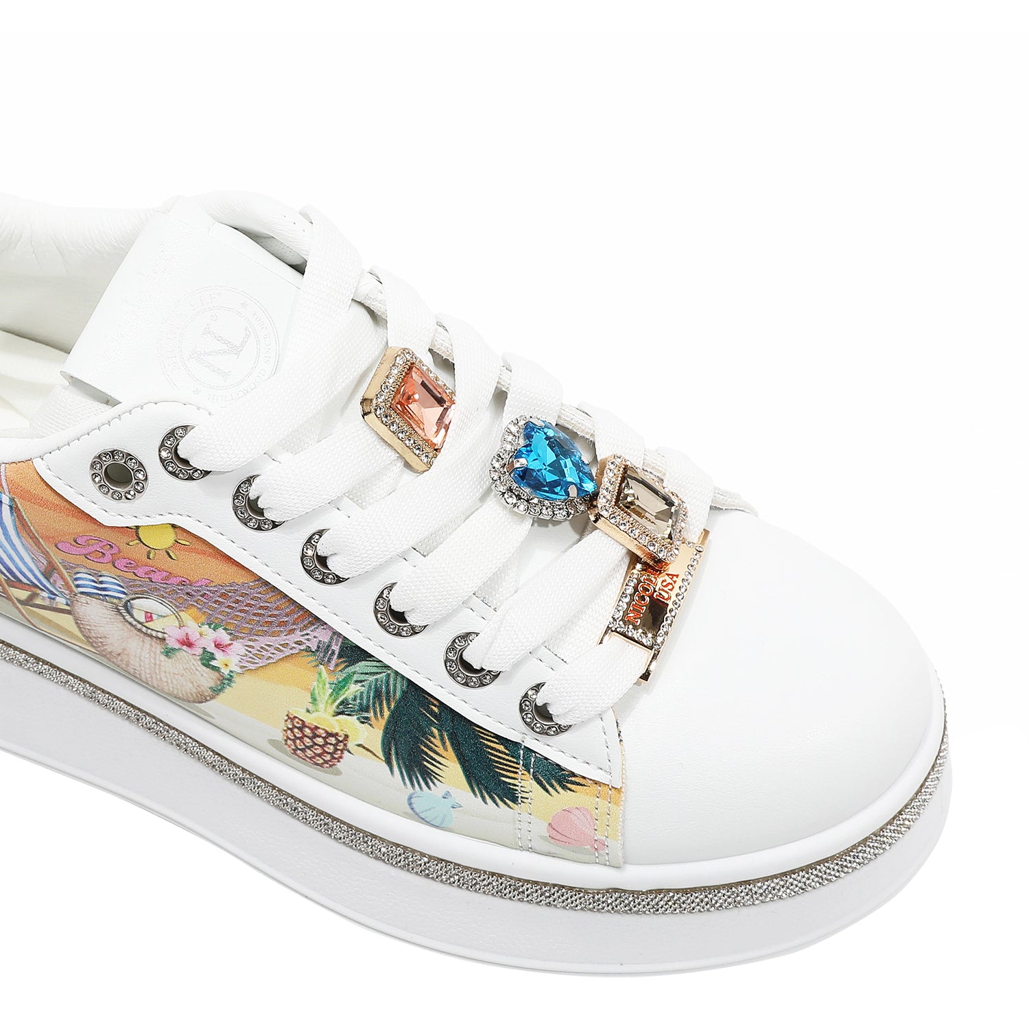 Sparkling Rhinestone Sneakers for Women - Trendy Fashion Shoes for Parties, Weddings & Night Out