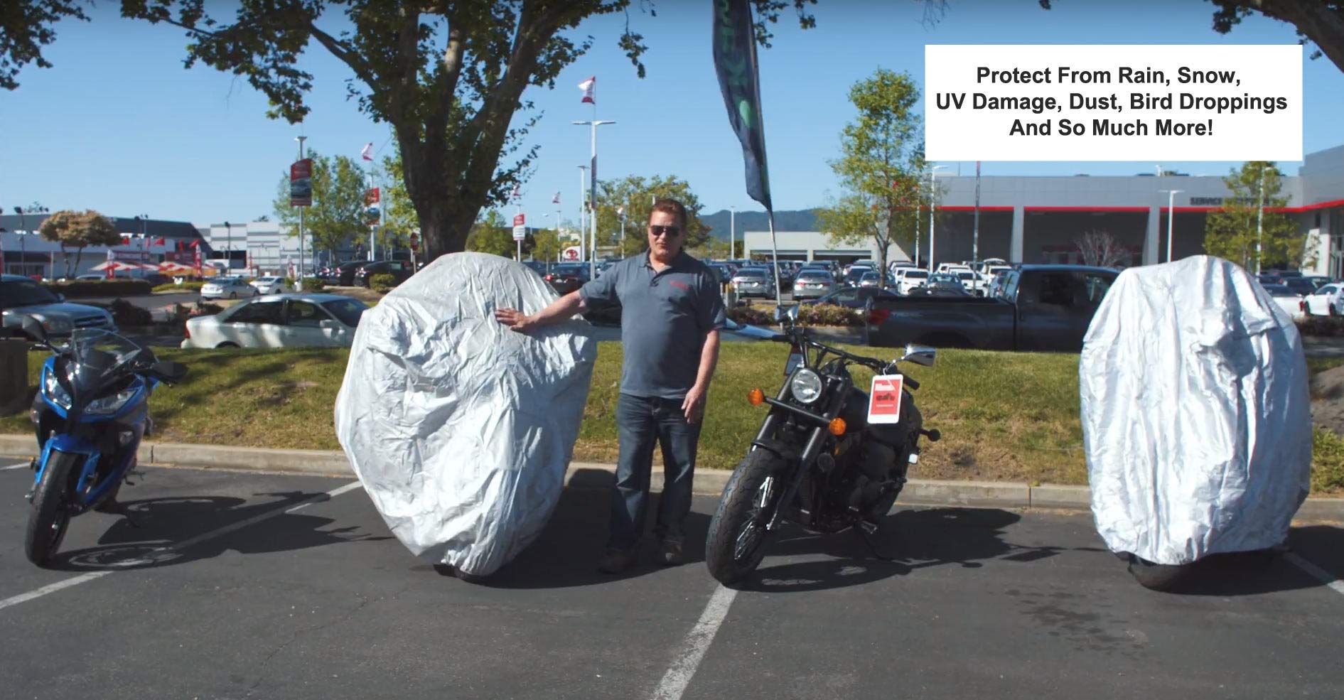 Platinum Shield Motorcycle Cover for 2008 Big Dog Ridgeback - Waterproof & UV Resistant for Outdoor/Indoor Use with Storage Bag