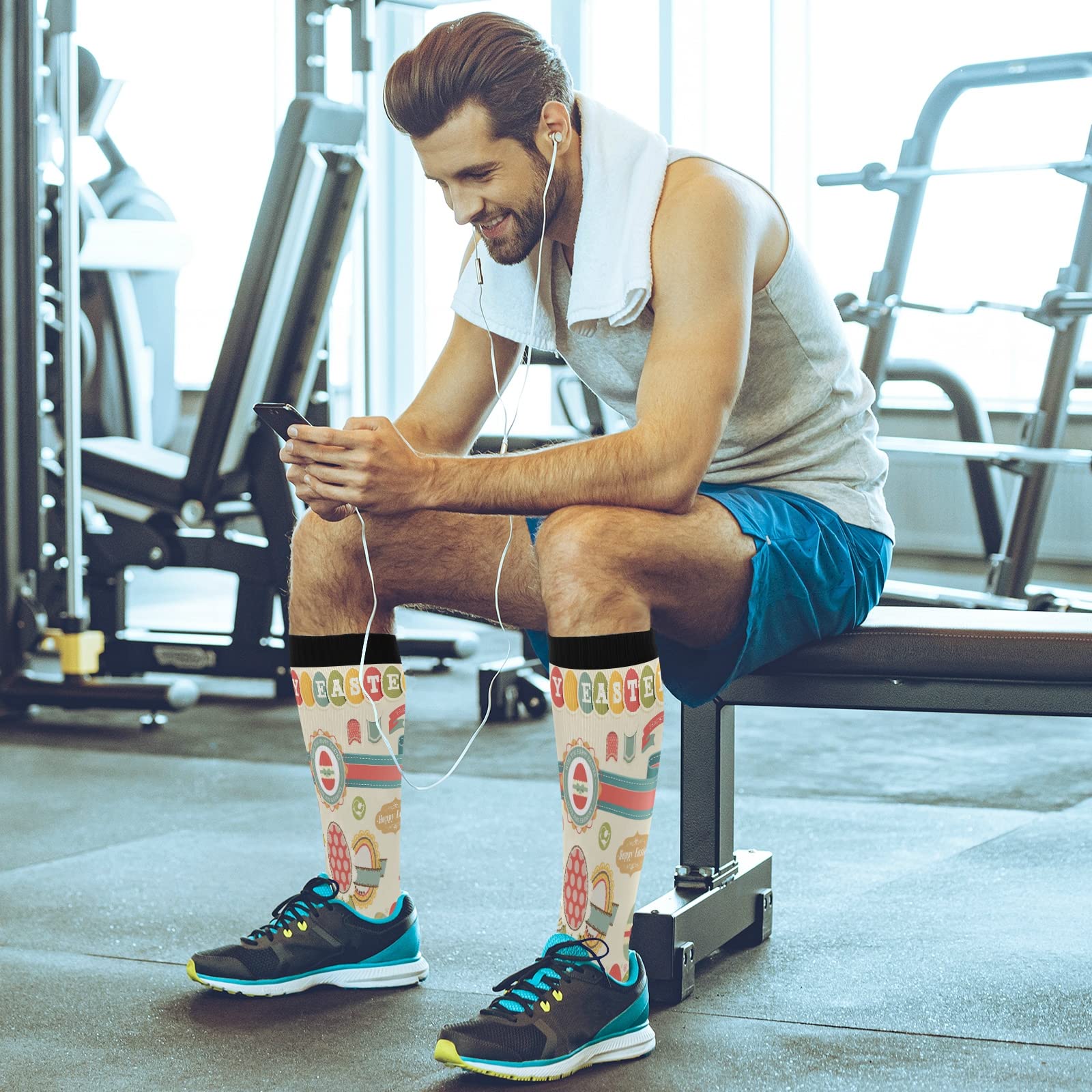 Best Compression Socks for Women & Men - Medical Grade Support Socks for Running, Cycling, Nursing & Travel - Improve Blood Circulation & Reduce Leg Fatigue