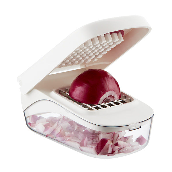OXO Good Grips Vegetable Chopper - Stainless Steel Blades, Easy to Clean, Perfect for Dicing Onions, Tomatoes & More - Ideal for Meal Prep, Salads & Cooking