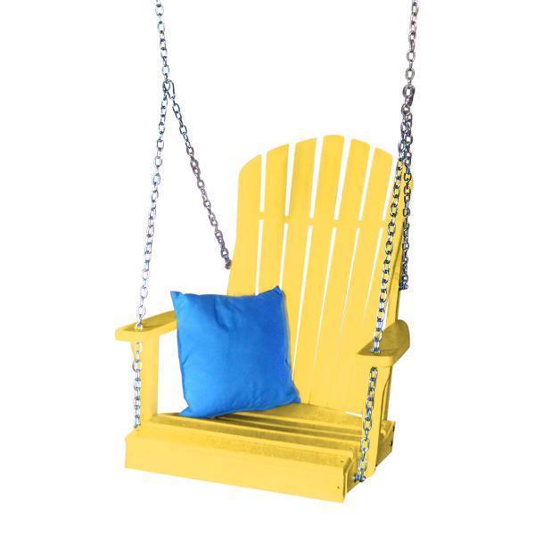 Premium A&L Furniture Poly Adirondack Chair Swing - Durable Outdoor Patio Furniture for Garden, Deck, Poolside - Weather-Resistant & Comfortable Hanging Chair for Relaxation