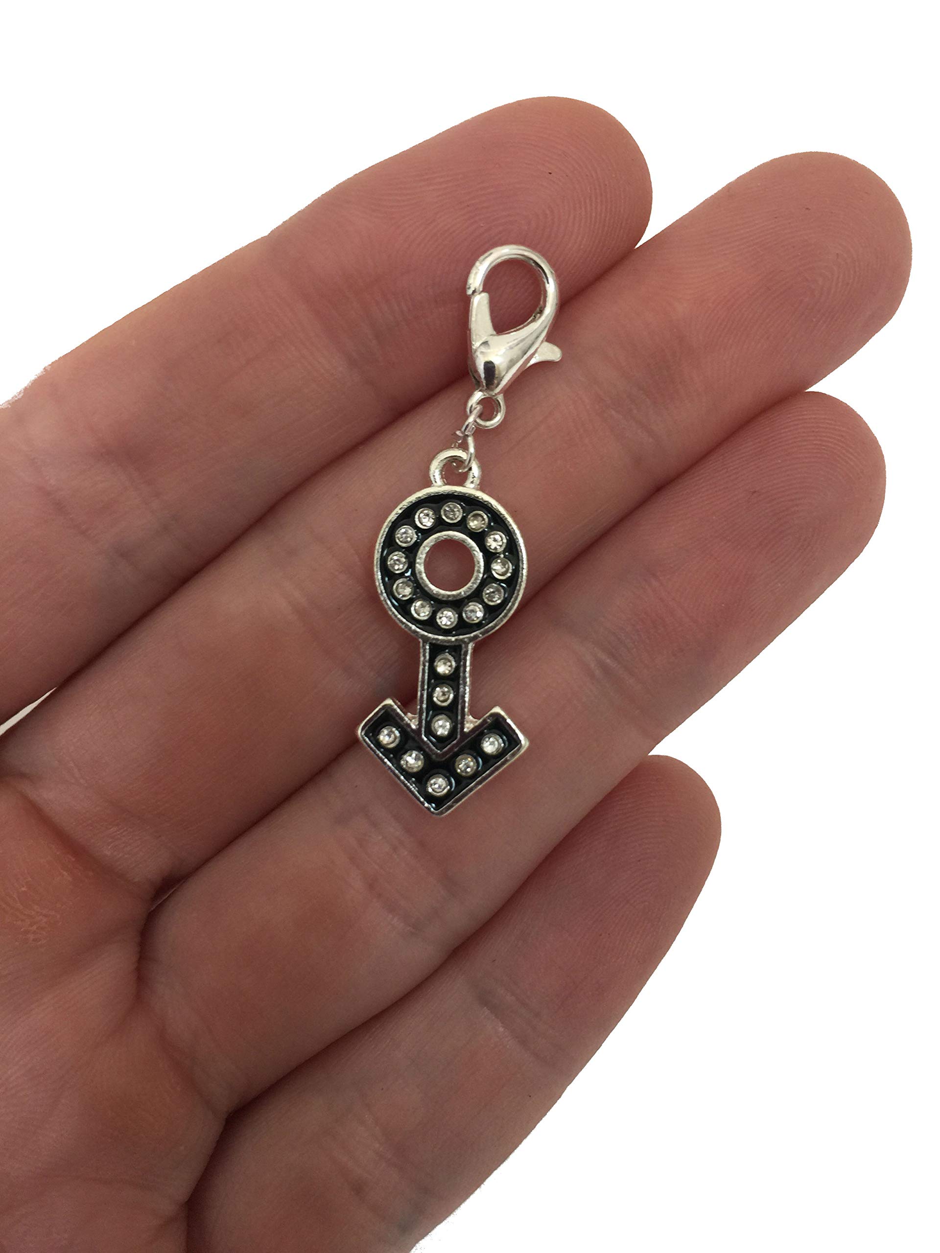 Rhinestone Crystal Charms for Bracelet, Anklet & Necklace - Hot Wife, Queen, Queen of Spades, BBC, QOS, Swinger & Cuckold Jewelry - Perfect for Couples, Swingers & Lifestyle Events