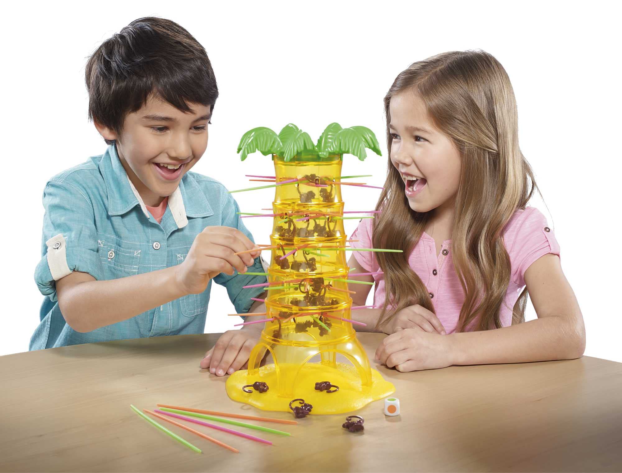 Mattel Games Tumblin’ Monkeys - Fun Family Board Game for Kids Ages 5+ with Monkey Pieces, Sticks & Game Unit - Easy to Learn Educational Toy - Perfect Birthday Gift for Boys & Girls - Great for Parties, Family Game Nights & Indoor Playtime