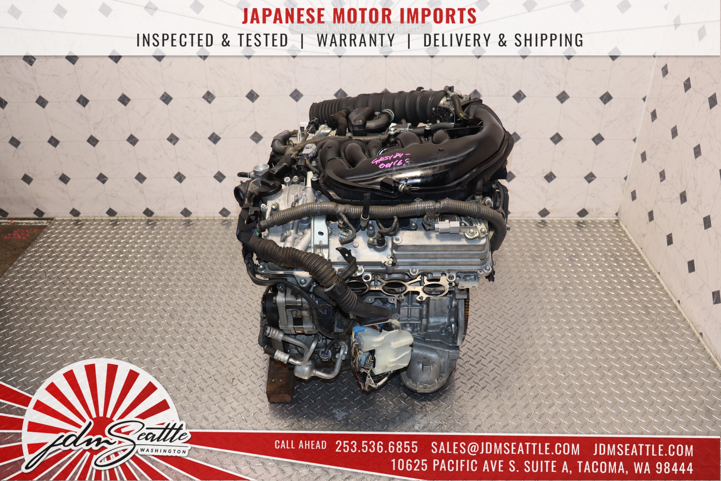 2007-2011 Lexus GS350 2GR-FSE 3.5L V6 Engine + ECU - JDM RWD Motor Replacement for Lexus GS350, IS350, Toyota Avalon - Perfect for Engine Swap & Performance Upgrades