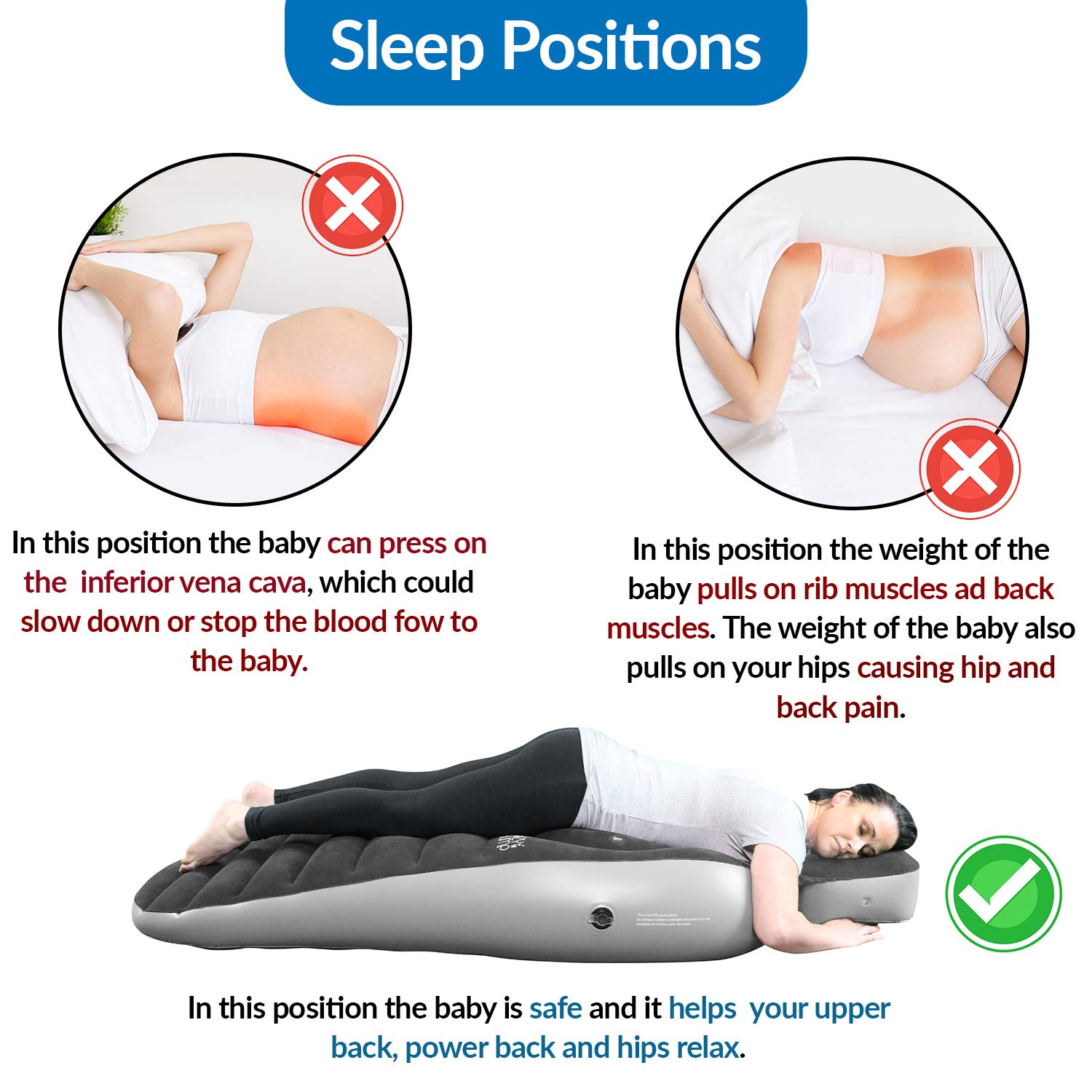 Cozy Bump Pregnancy Pillow - Best Maternity Body Pillow for Side Sleepers & Back Pain Relief | U-Shaped Full Body Support for Pregnant Women | Perfect Pregnancy Gift & Nursing Pillow | Ideal for Sleeping, Reading & Breastfeeding Comfort