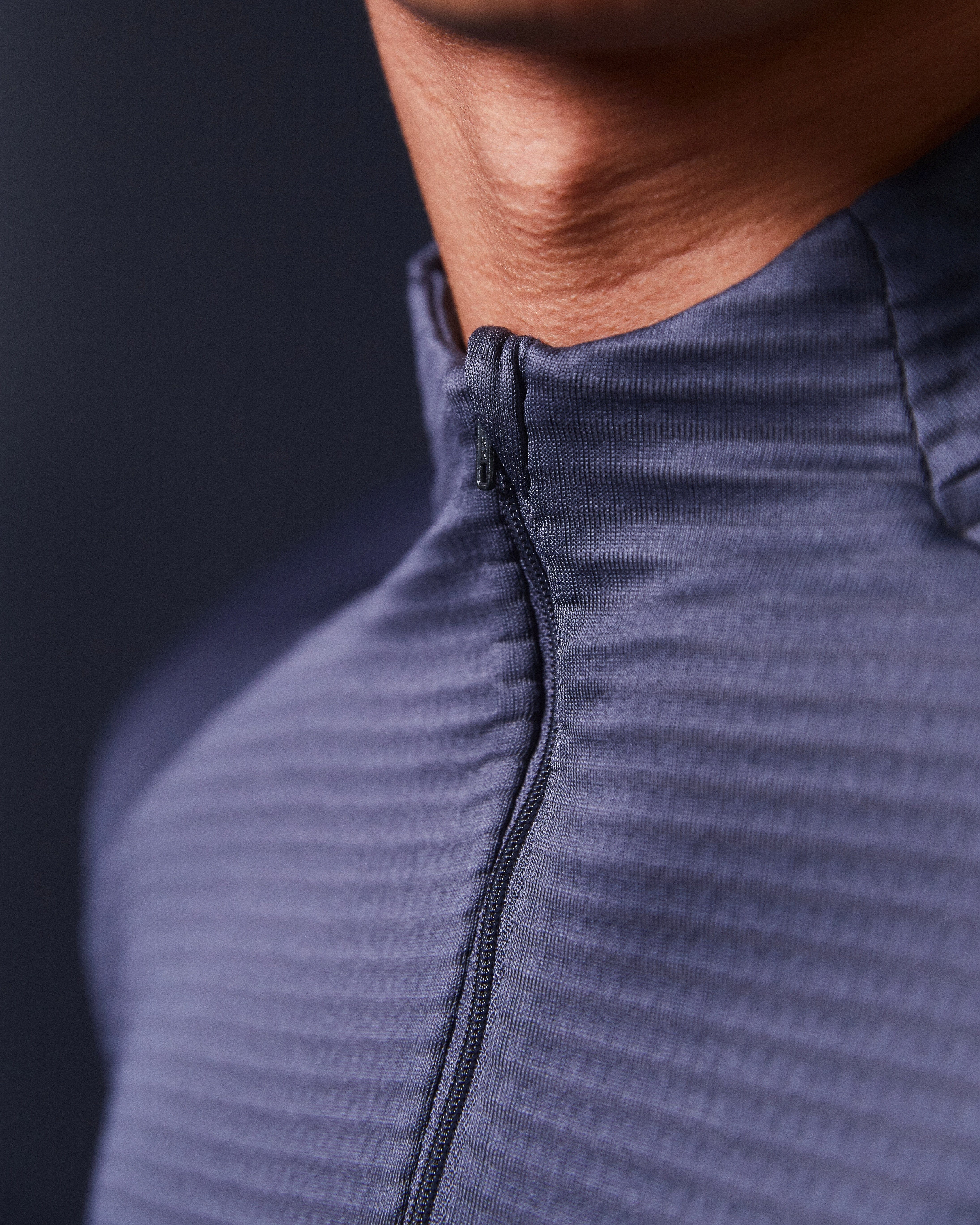 SRZ 01 Zip Mid Layer Jacket - Grey/Yellow - Lightweight Fleece for Hiking, Camping & Outdoor Activities