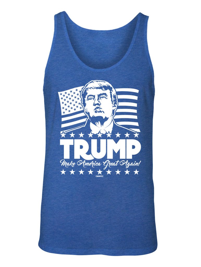 Make America Great Again Tank Top for Men - Patriotic Political Graphic Tee - Comfortable Casual Wear for Summer, Rallies & Outdoor Events