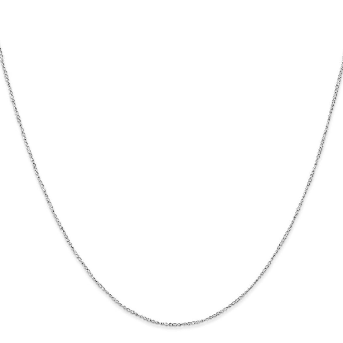 14K Gold Curb Chain Necklace for Women & Men - Adjustable Lengths (16