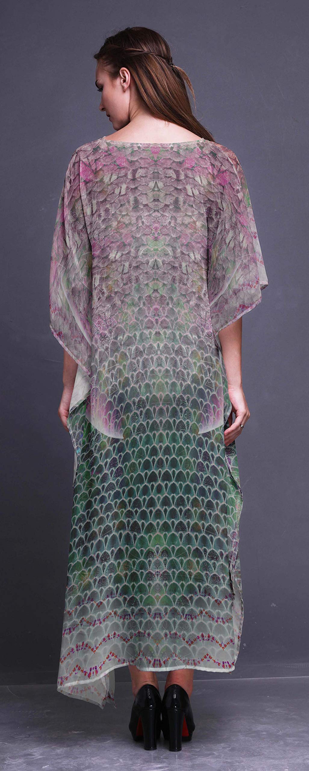 Stylish Women's Long Beach Kaftan - Flowy Bikini Cover Up & Maxi Dress for Summer - Perfect for Beach Vacations, Pool Parties & Resort Wear