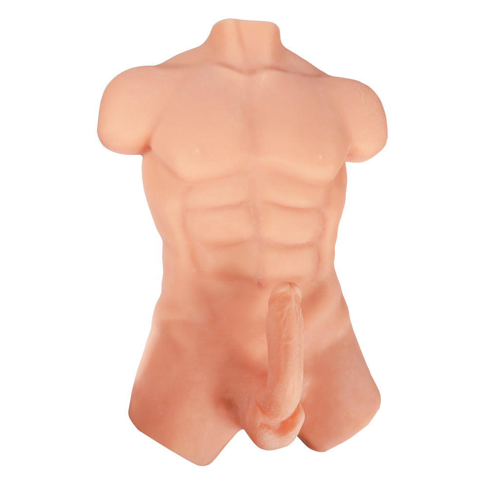 Realistic Male Torso Sex Doll with 6 Dildos - Jack Jones Lifelike Adult Toy for Couples & Solo Play - Perfect for Home Use, Fantasy Fulfillment & Intimate Exploration