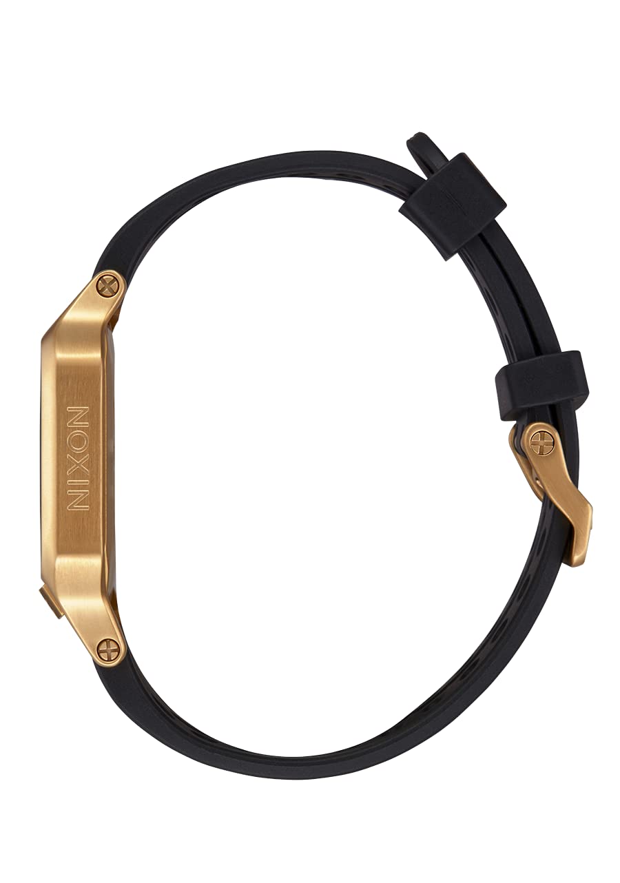 NIXON Heat A1320 Digital Sports Watch for Men & Women - Ultra Thin Lightweight Design, 38mm LCD Display, 20mm PU Band - 100M Water Resistant for Swimming, Running & Workouts - Perfect for Gym, Outdoor Activities & Daily Wear