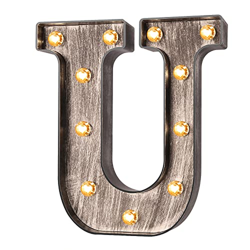 Silver Letters-U
