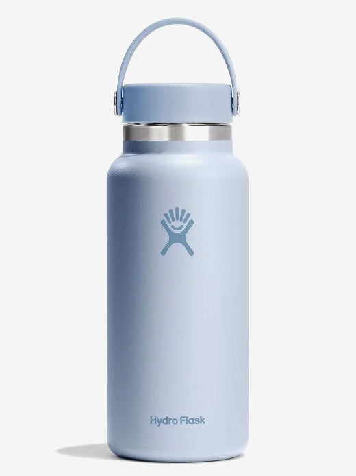 Hydro Flask 32oz Wide Mouth Water Bottle with Flex Cap - Vacuum Insulated Stainless Steel Thermos for Hot & Cold Drinks - Perfect for Surfing, Hiking, Camping and Outdoor Adventures