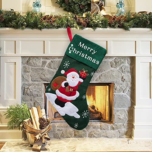 Stocking-1-santa Green