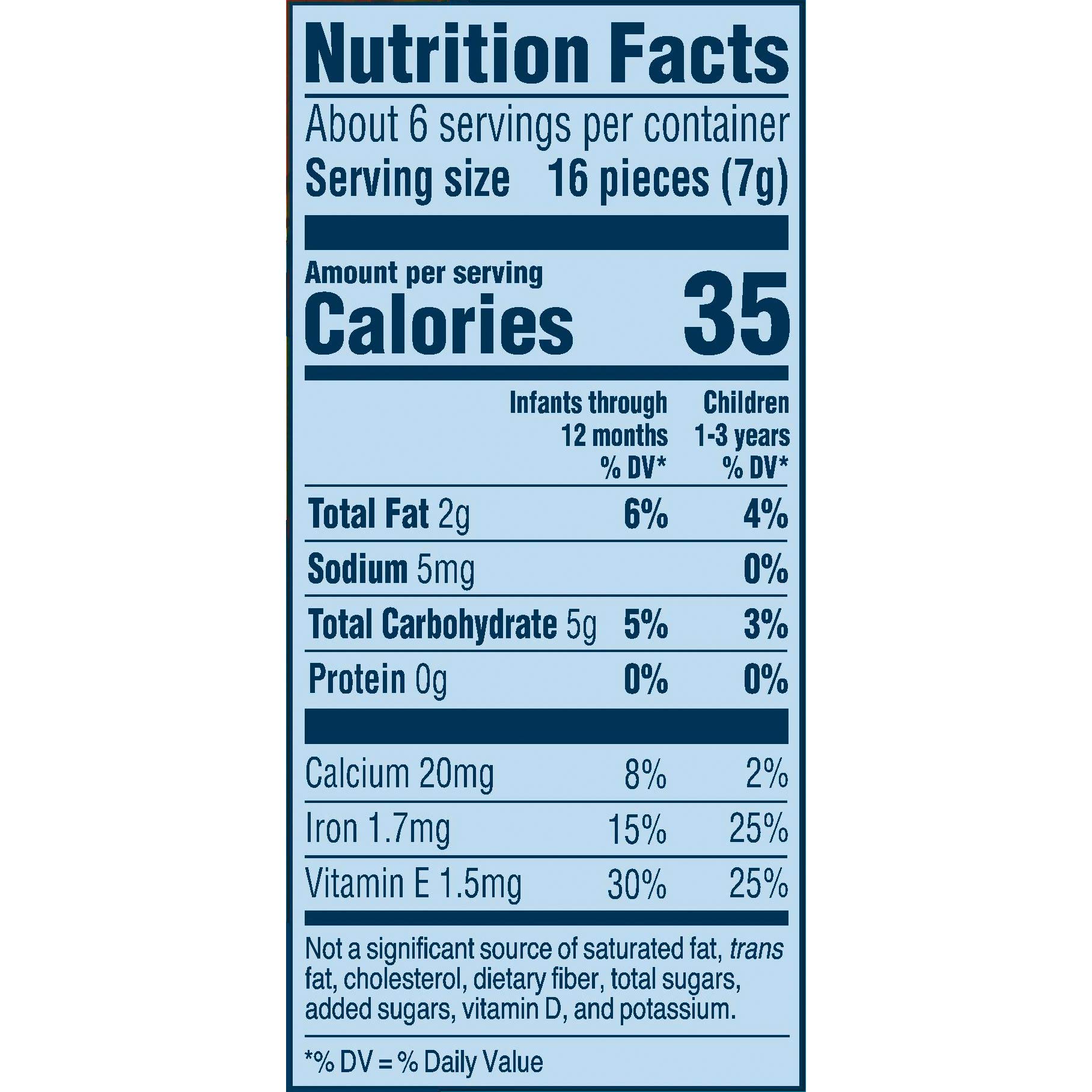 Organic Gerber Baby Snacks Lil Crunchies - Vanilla Maple Flavor, 1.48oz (6 Pack) | Healthy Toddler Finger Food for On-the-Go, Daycare & Travel Snacking