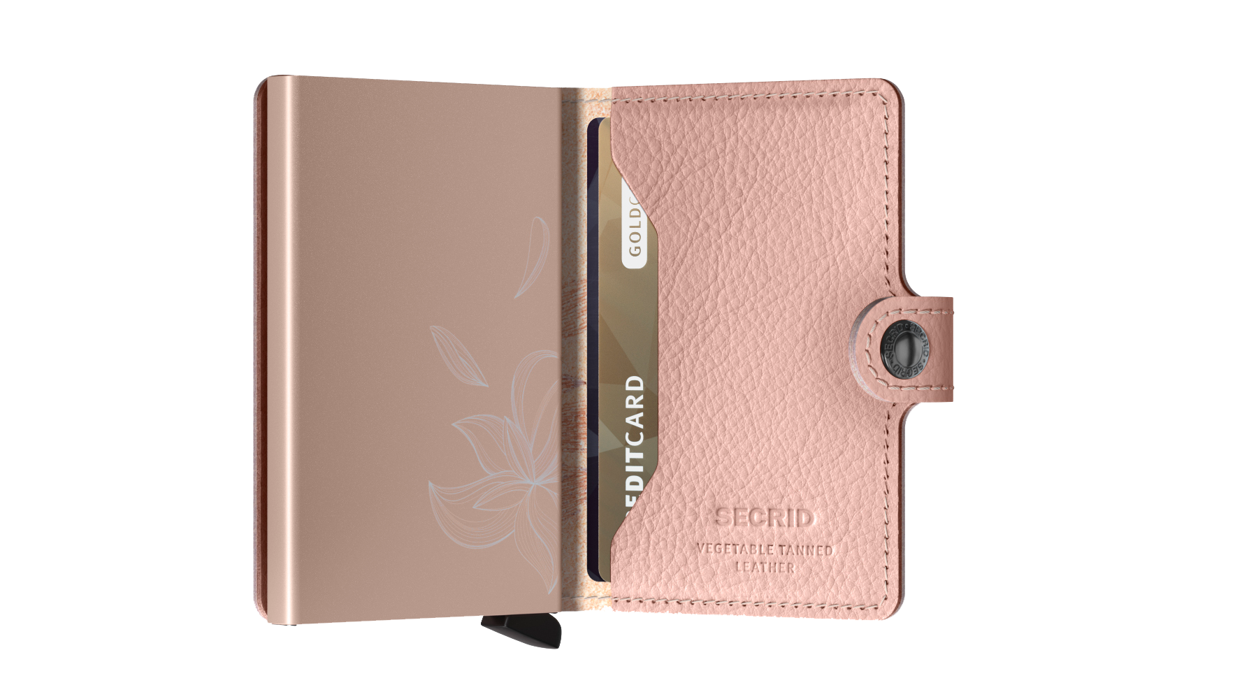 SECRID RFID Mini Wallet with Stitch Design - Slim & Secure Card Holder for Travel, Business & Everyday Use