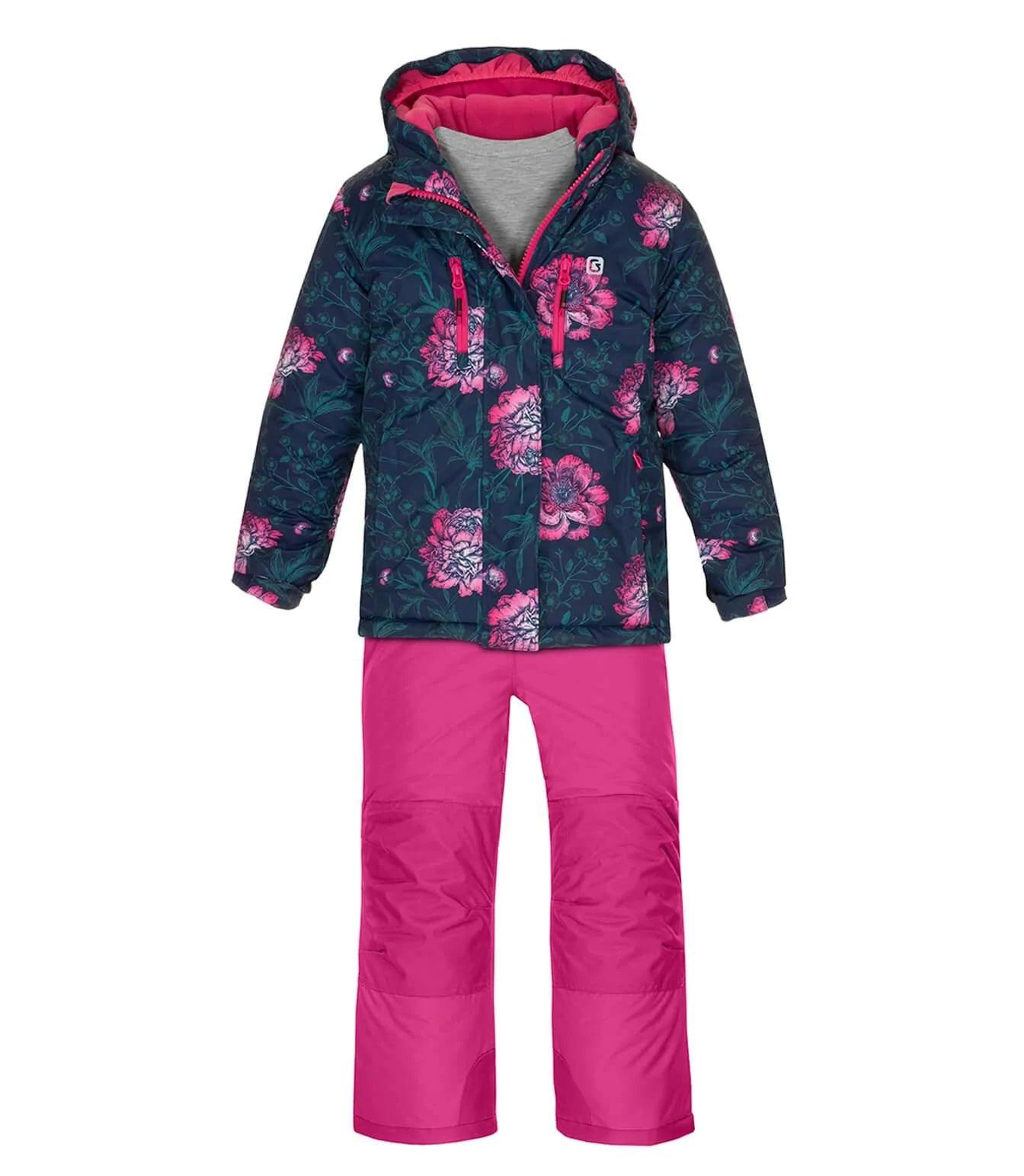 Gusti Makena Waterproof Snowsuit for Kids - Warm Winter Jacket & Pants Set, Ocean Blue - Perfect for Skiing, Snowboarding & Outdoor Winter Activities