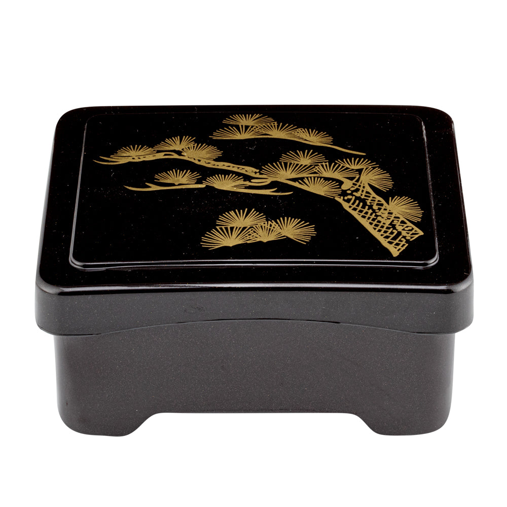 Premium Black & Red Japanese Style Unagi Bento Box - 6.5