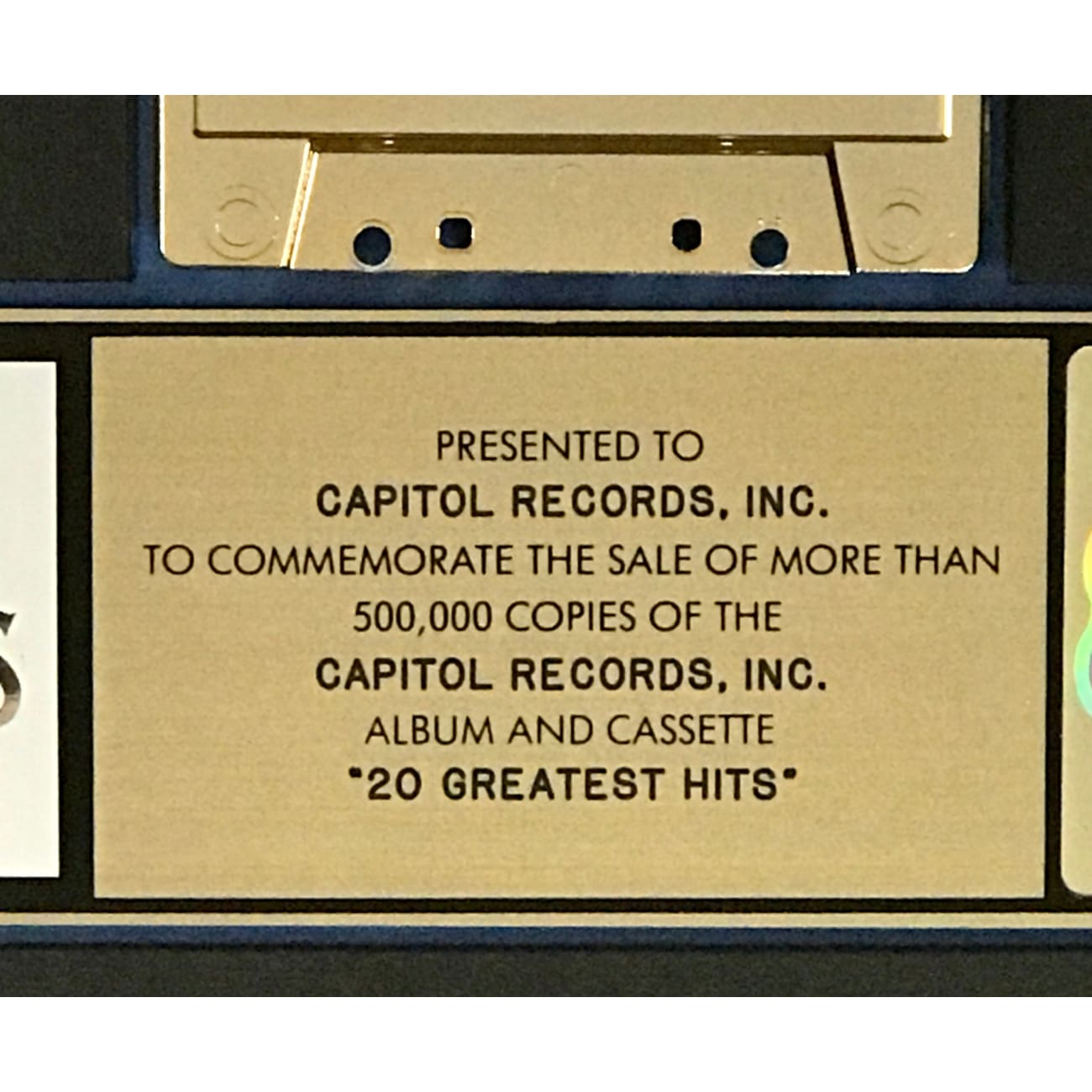 The Beatles 20 Greatest Hits RIAA Gold Album Award - Classic Vinyl Record for Collectors & Music Lovers - Perfect for Home Decor, Gifts & Music Enthusiasts