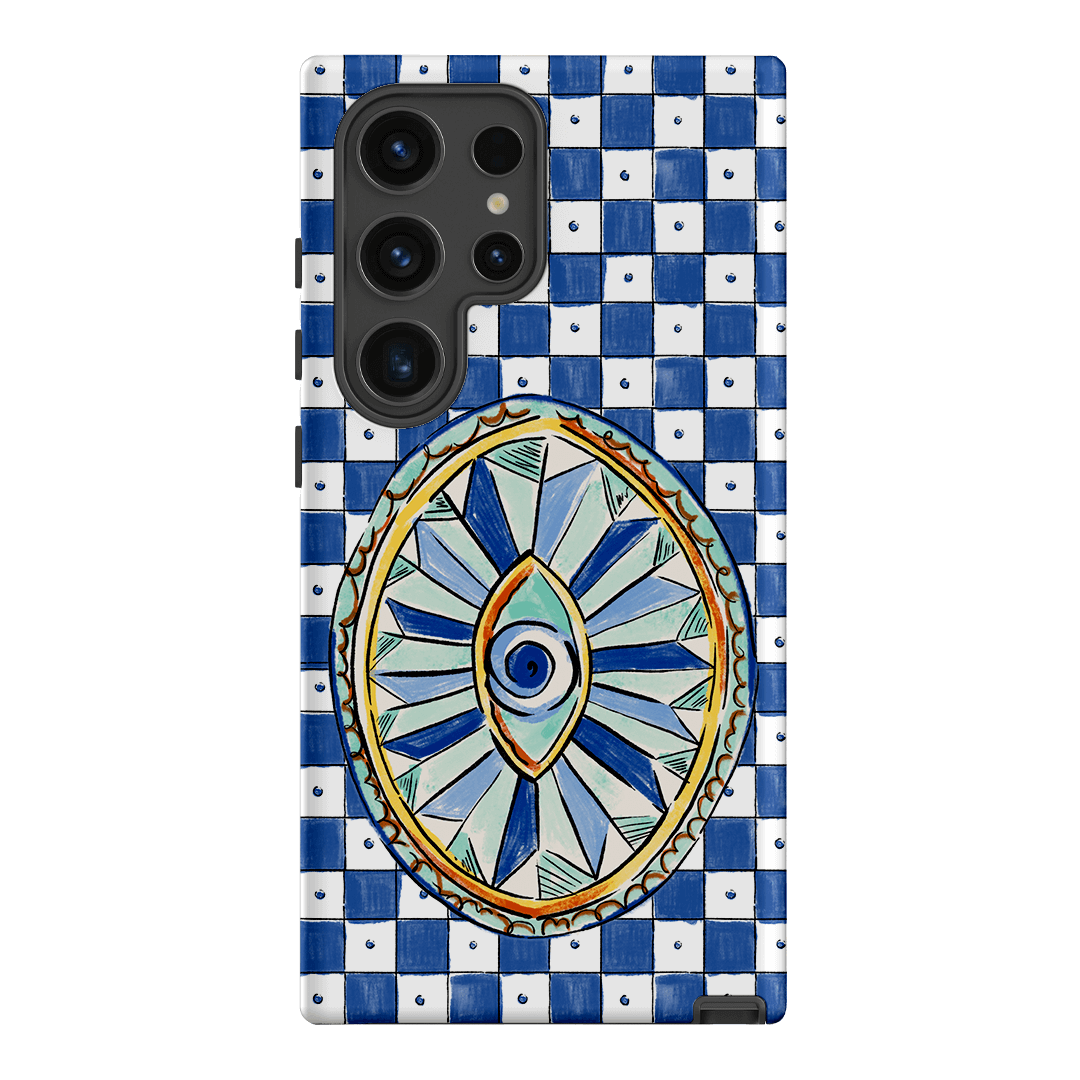 Evil Eye Protection Phone Case - Trendy & Durable Anti-Scratch Cover for iPhone & Samsung - Perfect for Travel, Work & Daily Use