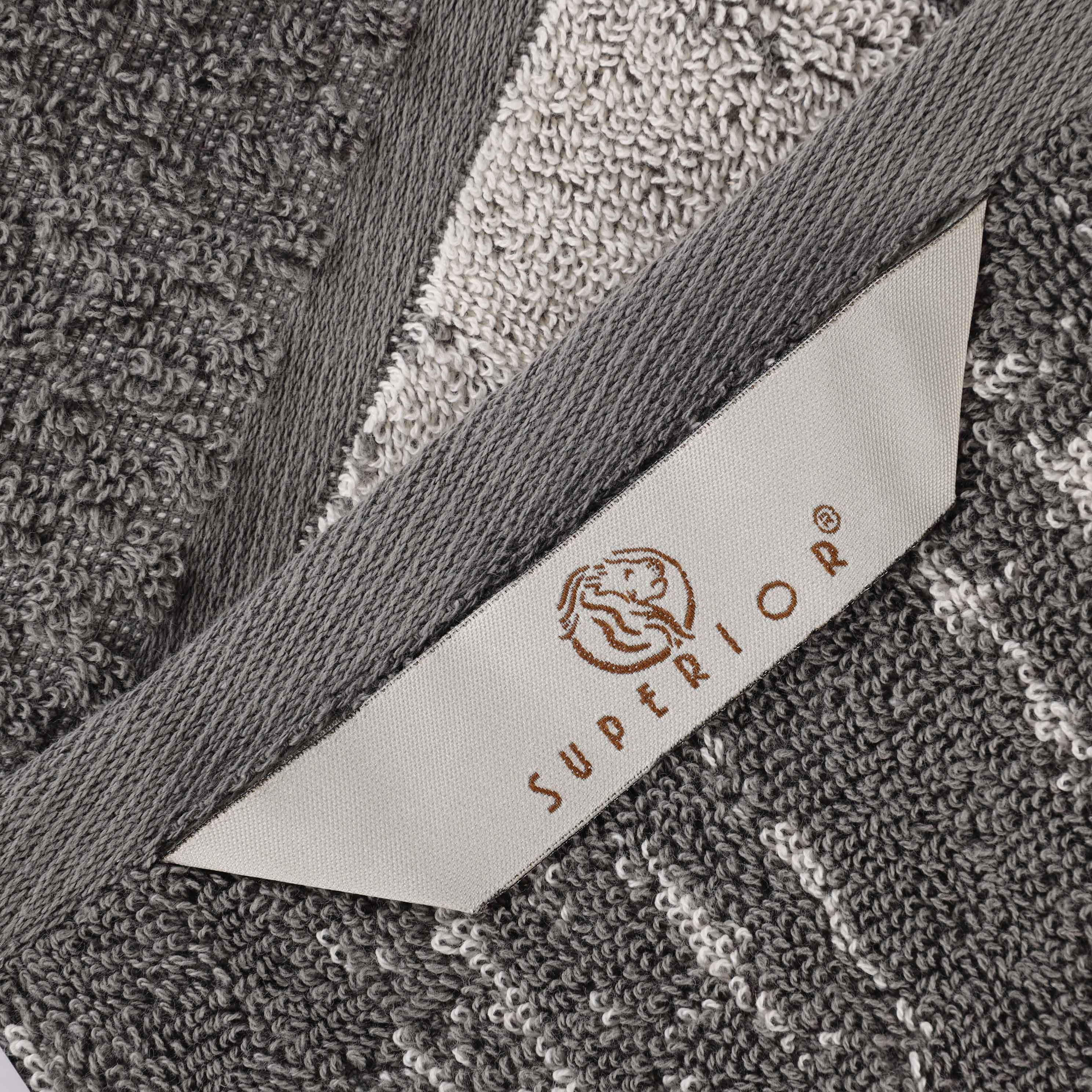 Premium Cotton Plush Jacquard Face Towels - Set of 12 (Solid & Two-Toned) | Soft Bath & Hand Towels for Spa, Gym, Travel & Luxury Home Use