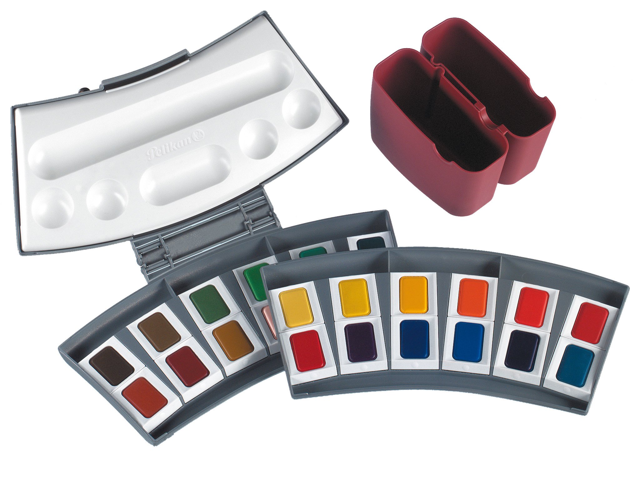 Pelikan Transparent Watercolor Paint Set - 24 Vibrant Colors (721894) | Professional Artist Grade Watercolors for Painting, Sketching & DIY Crafts