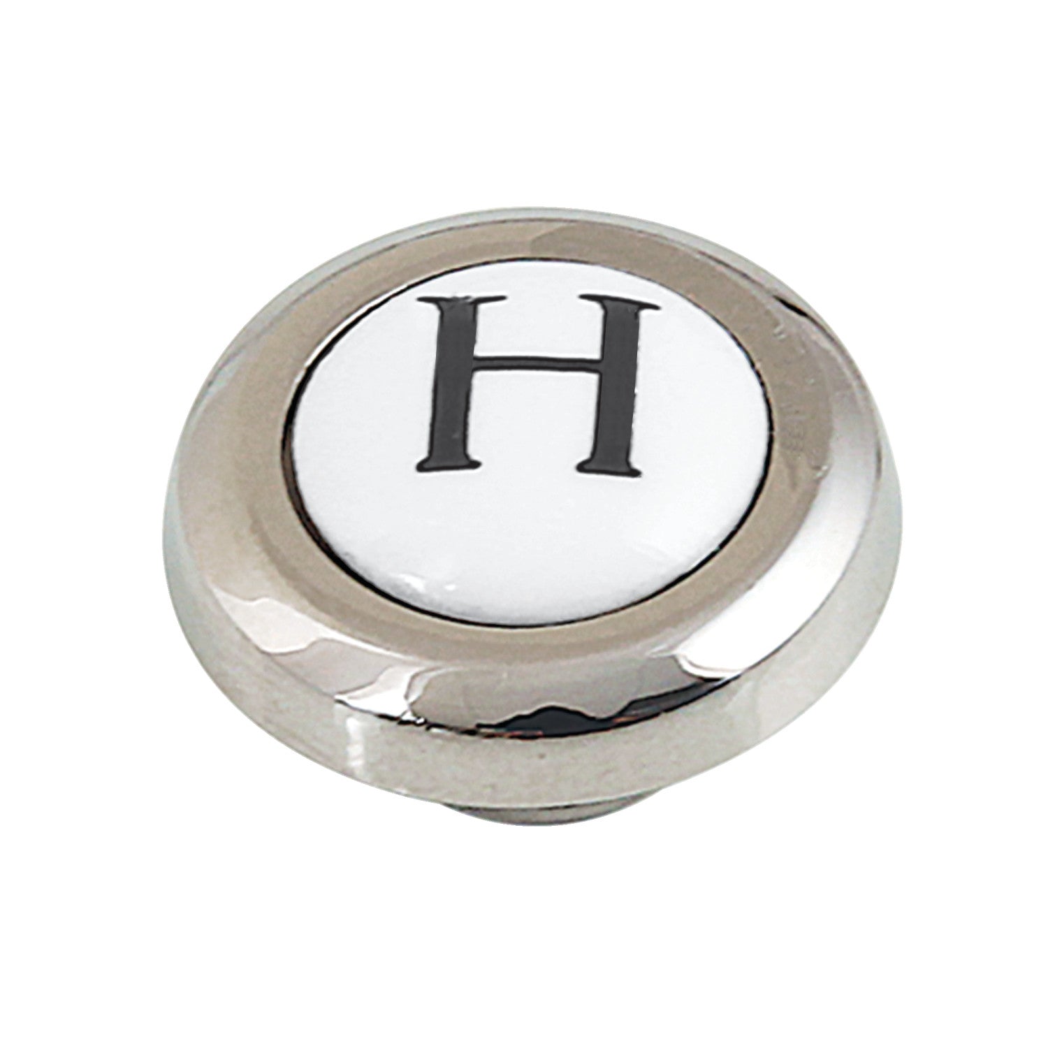 AEHICX6H Hot Handle Index Button - Polished Nickel Finish for Faucets & Sinks - Perfect for Kitchen & Bathroom Renovation Projects