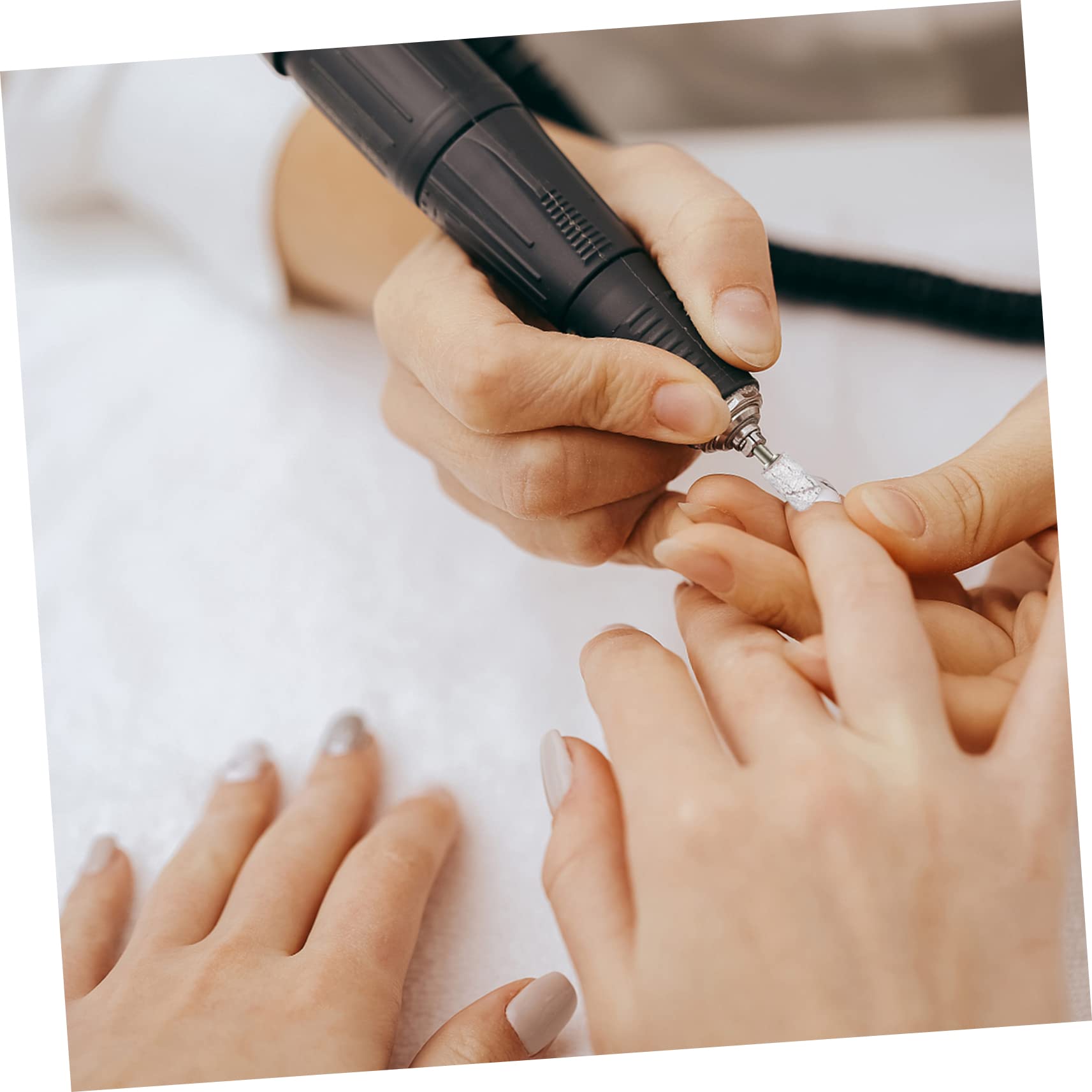 Beavorty Nail Sanding Bands for Drill - 120 Grit Nail Drill Sanding Bands for Manicure & Pedicure - Easy to Install Grinding Tool for Professional & Home Nail Care - Perfect for Acrylic, Gel & Natural Nails
