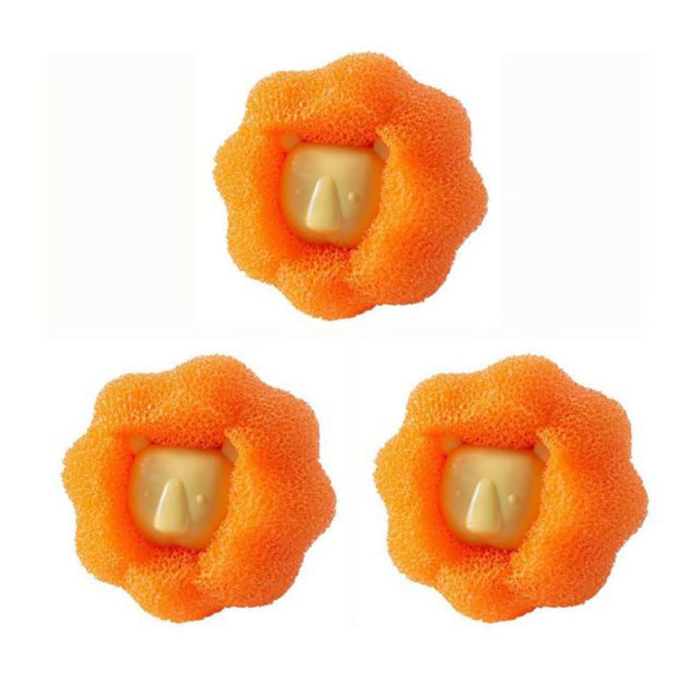 3PCS Reusable Lint Remover Balls for Laundry - Anti-Winding Pet Hair Catcher, Washing Machine Hair Remover & Dryer Balls - Perfect for Removing Pet Hair, Lint & Debris from Clothes (Great for Dog & Cat Owners)