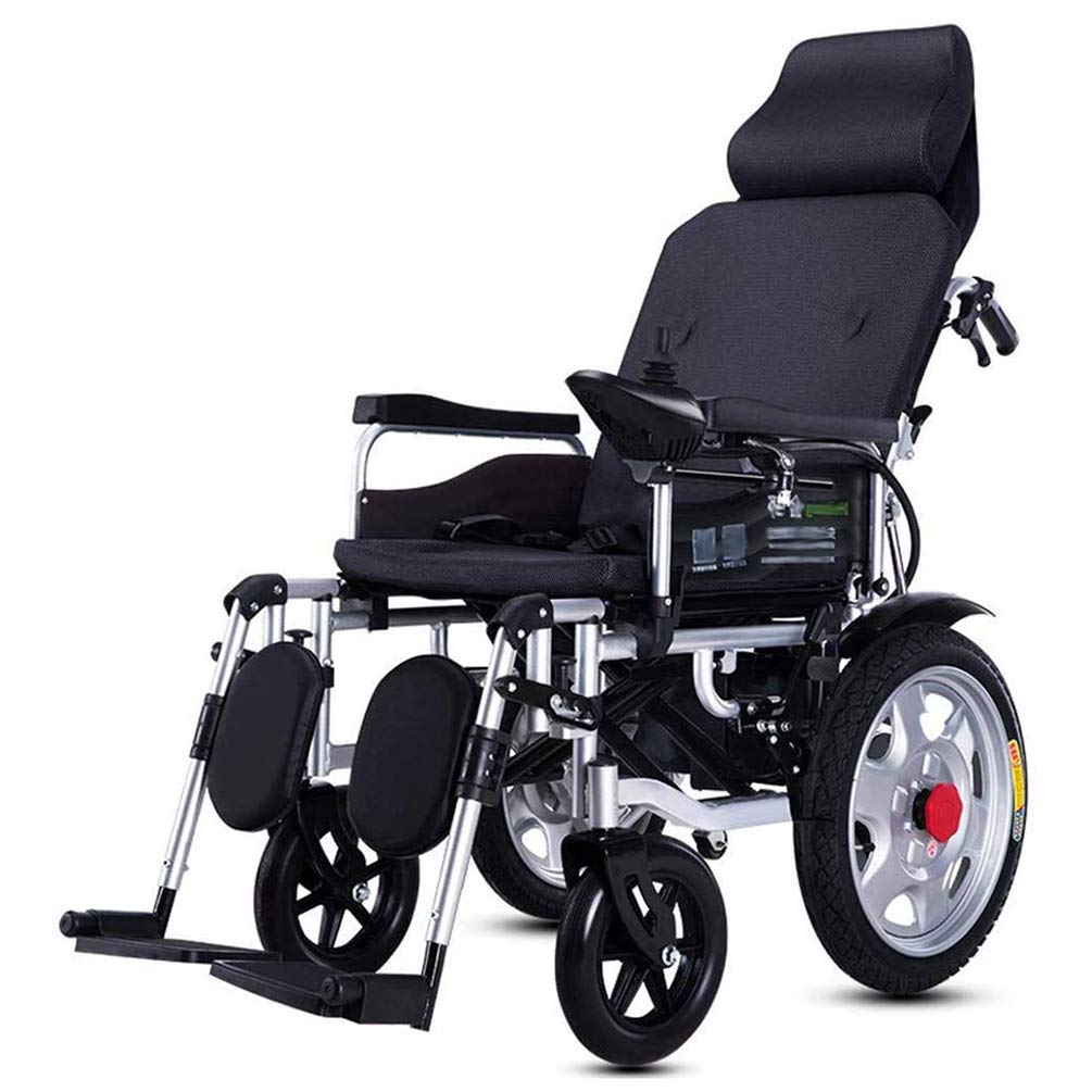 Premium Heavy Duty Electric Wheelchair with Adjustable Headrest | Dual Motor Power | Manual/Electric Modes | Ergonomic Backrest & Footrest | Easy Joystick Control - Ideal for Indoor/Outdoor Mobility & Daily Commuting