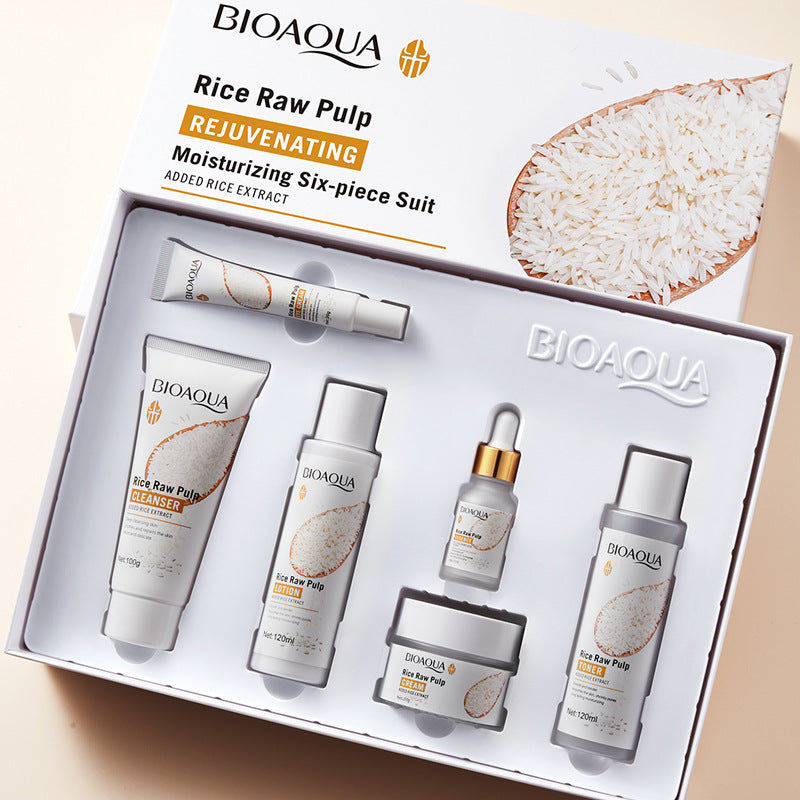 Puree Skin Rejuvenation Moisturizing 6-Piece Set - Hydrating Skincare Kit for Face & Body | Perfect for Daily Routine & Spa Night