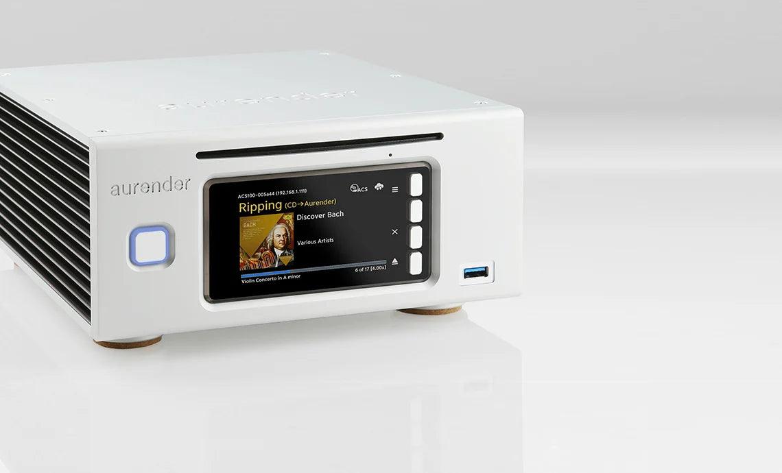 Aurender ACS100 High-End Network Audio Transport, CD Ripper & Music Server - Perfect for Audiophiles & Home Theater Systems