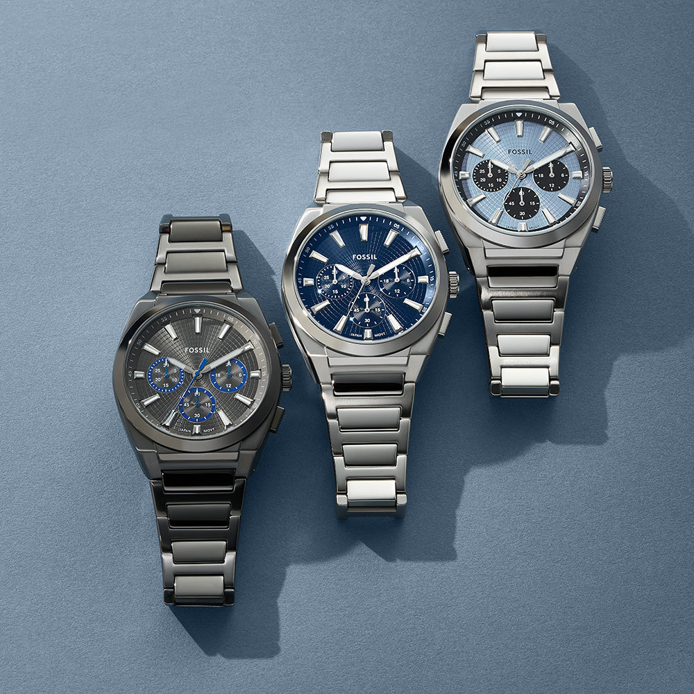Fossil Everett FS6105 Men's Chronograph Watch - Stylish Analog Quartz Timepiece for Business, Casual & Everyday Wear