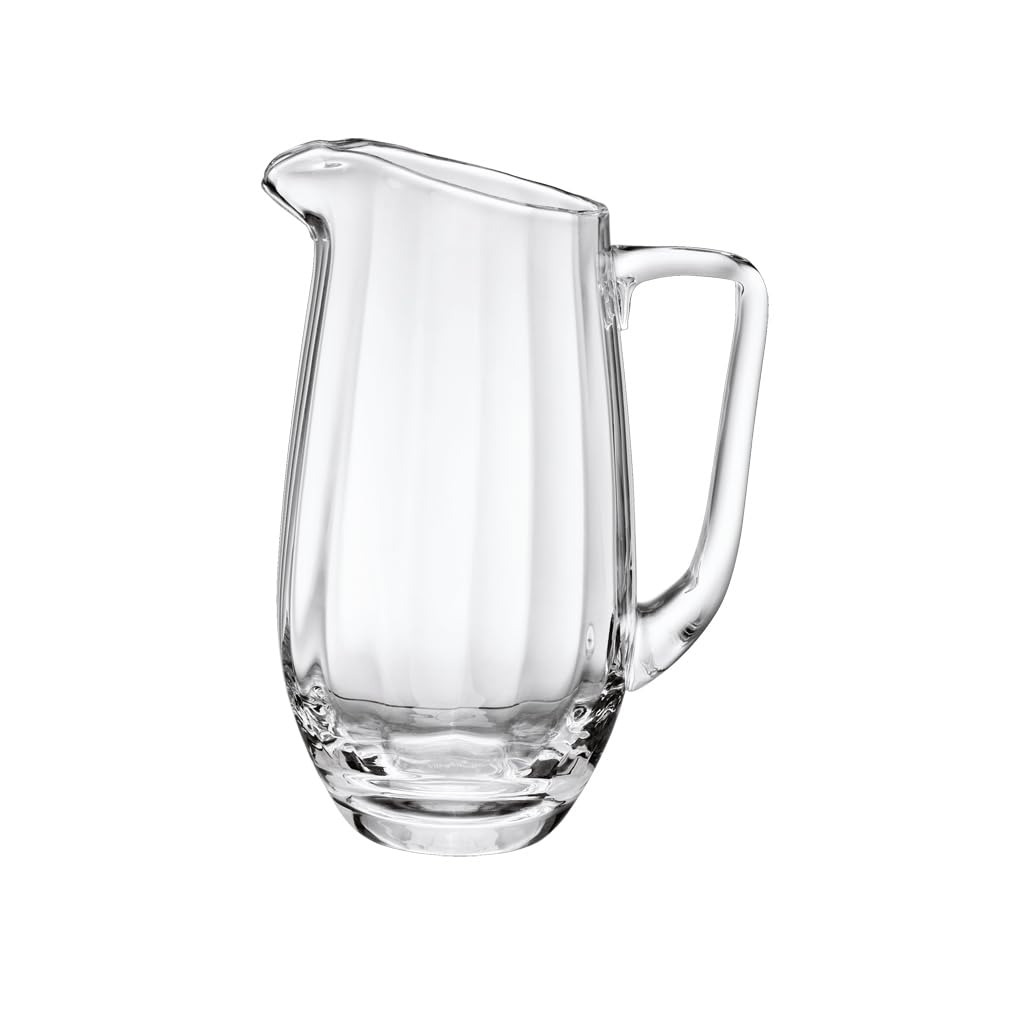 Villeroy & Boch Rose Garden Glass Pitcher 1.5L - Elegant Crystal Water Jug for Iced Tea, Lemonade & Party Beverages - Perfect for Home Dining & Outdoor Entertaining