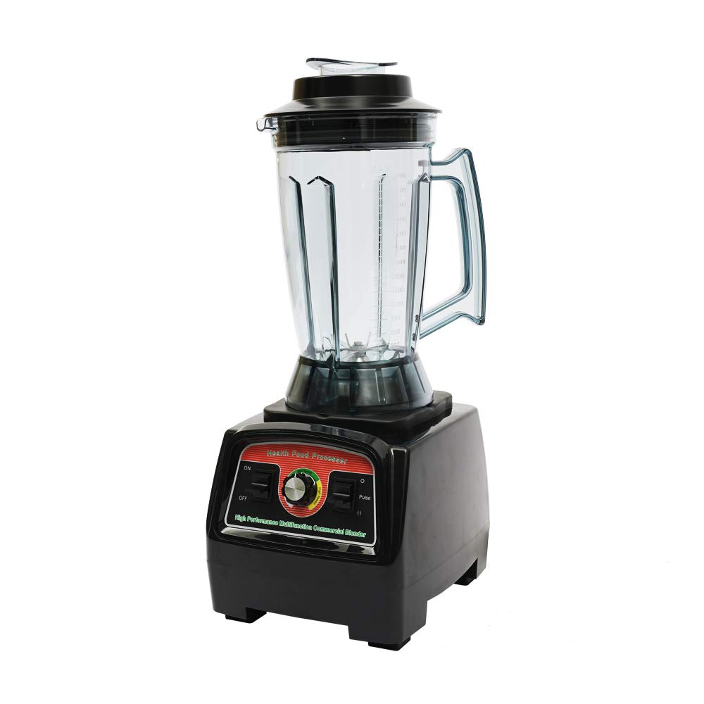 HinLIaDa 2800W Commercial Blender - 2-in-1 High Power Professional Countertop Blender with Built-in Timer | Smoothie Maker, Food Processor & Ice Crusher for Shakes, Frozen Drinks, Restaurants & Coffee Shops