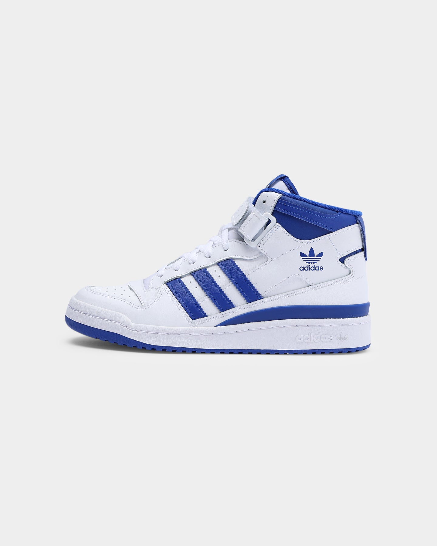 Adidas Men's Forum Mid Sneakers - Cloud White/Royal Blue/Cloud White - Basketball & Casual Shoes for Men - Perfect for Streetwear & Gym Workouts