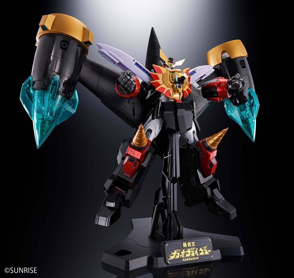 Bandai Soul of Chogokin GX-112 Repli GaiGar & Option Set - The King of Braves GaoGaiGar Final Action Figure Collectible Toy for Anime Fans | Perfect for Display, Collection, and Gifting