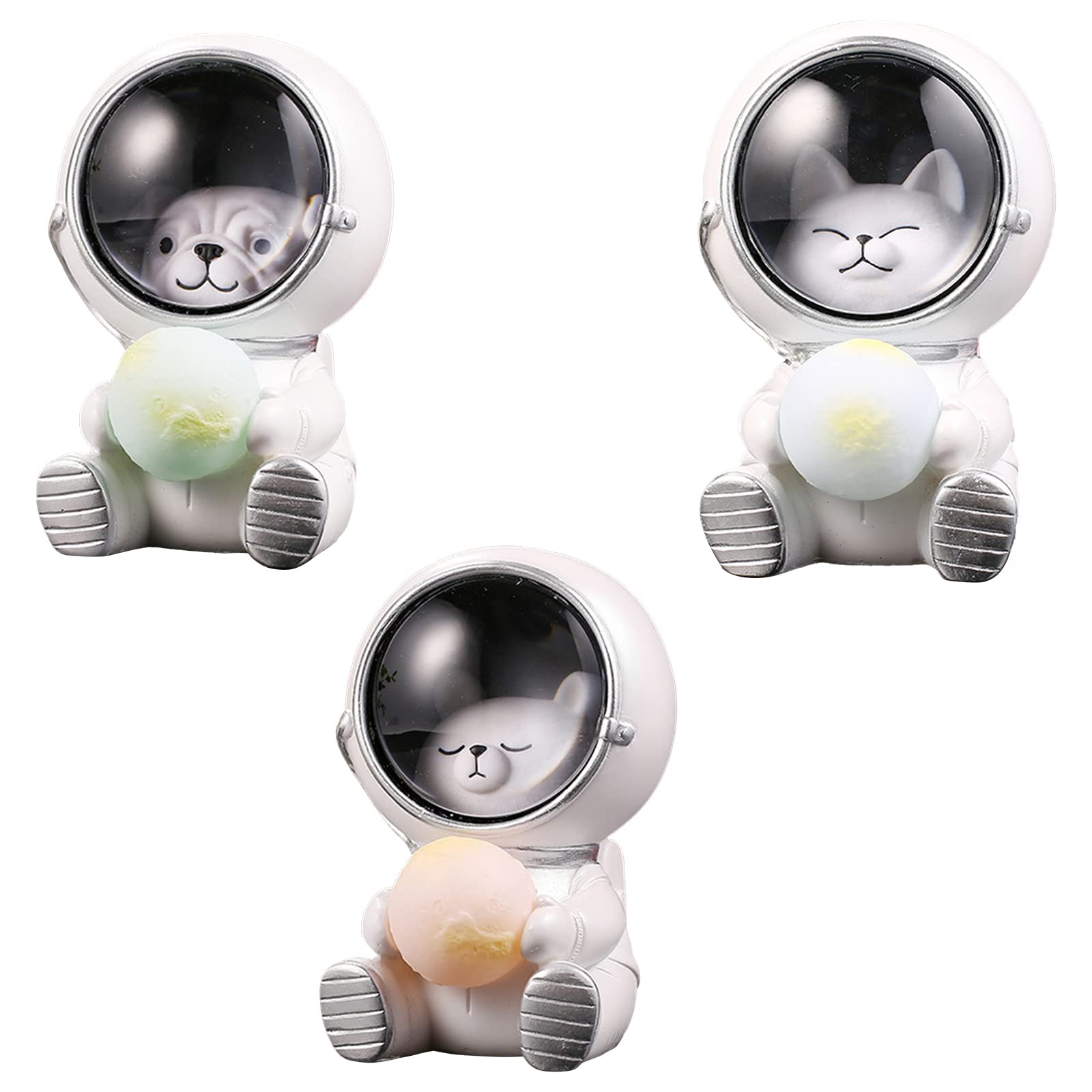 RSTYS Astronaut Cat Night Light - Creative Moon LED Desk Lamp, Cute Animal Table Lamp with Spaceman Design - Perfect for Kids' Room, Nursery Decor, Birthday Gift & Home Office Lighting