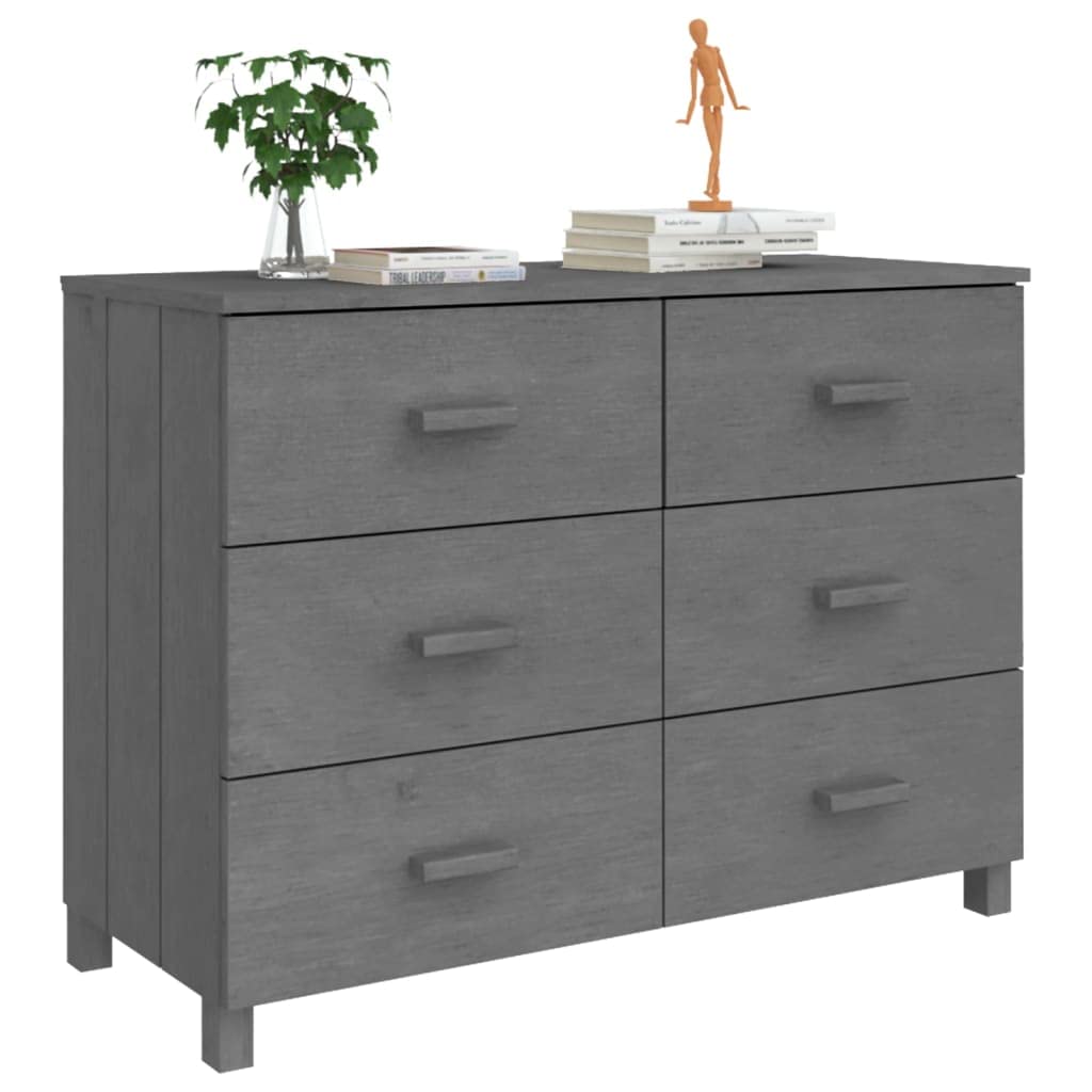Modern Sideboard Buffet Cabinet with 6 Sliding Drawers - 44.5