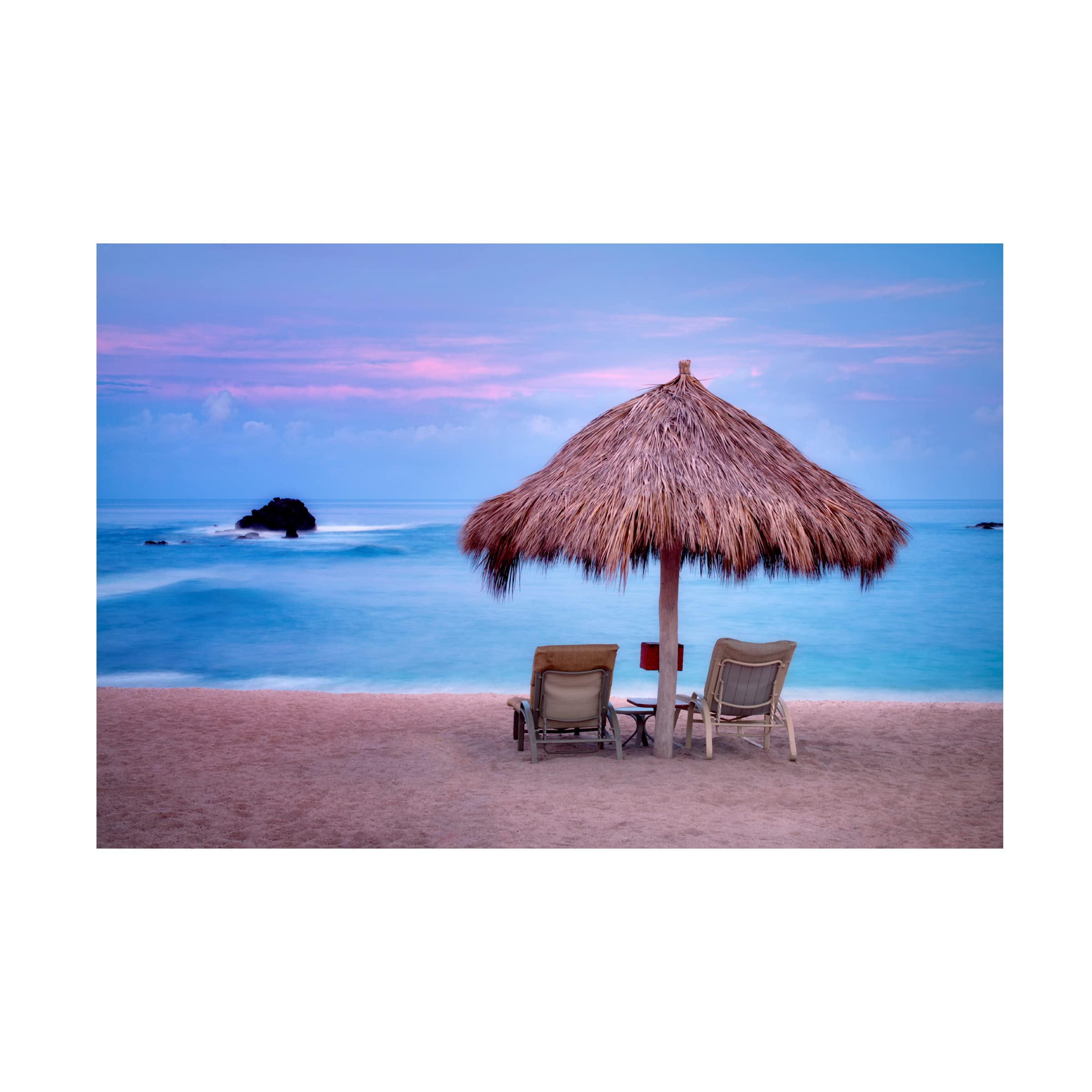 Dennis Frates 'Beach Chair 7' Canvas Wall Art Print - Coastal Decor for Living Room, Bedroom & Beach House - Premium Trademark Fine Art Collection